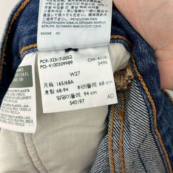 Levi's Size 27 Blue 501 Denim Cutoff Button Fly Jean Shorts - Picture 7 of 8